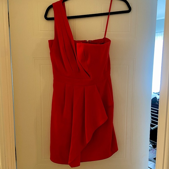 One shoulder red dress - Picture 1 of 1
